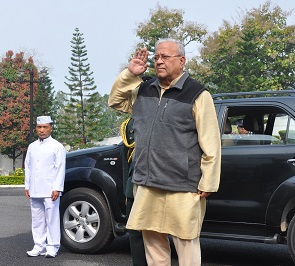 The Governor of Arunachal Pradesh Shri P.B. Acharya arrived from Kohima at Itanagar on 3rd March�2017.